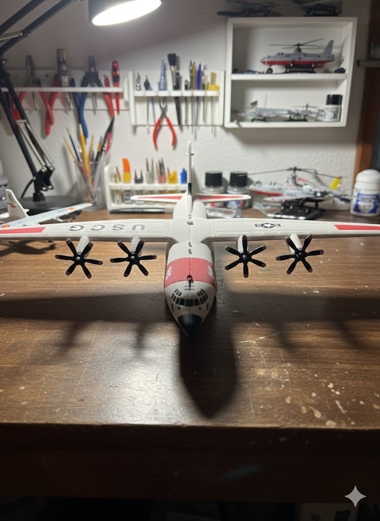 HC-130 Hercules 3D Printed Aircraft Model Kit – U.S. Coast Guard Rescue Plane
