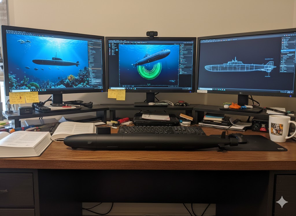3D Printed Submarine Model Kit 3D Printed Submarine Model Kit – DIY Naval Submarine Build – Military Navy Display Model – Large 2ft Long Submarine Kit