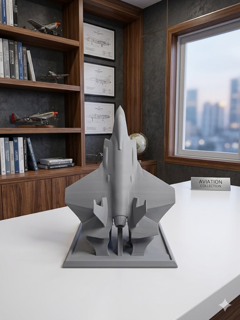 Fighter Jet Phone Stand – 3D Printed Aviation Desk Dock – Aircraft Phone Holder