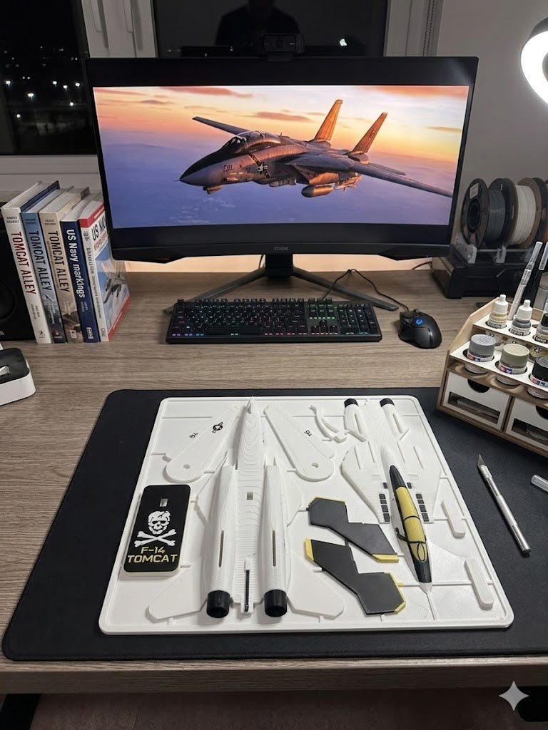 F-14 Tomcat 3D Printed Aircraft Model Kit – Classic Navy Fighter Jet Edition