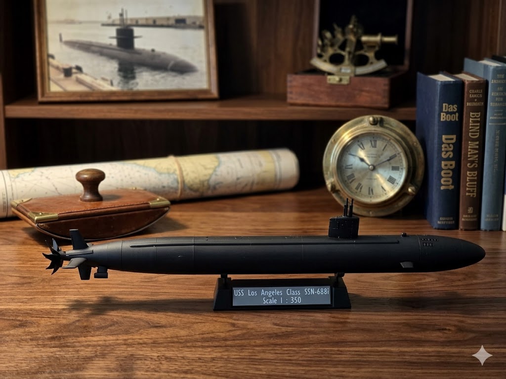 USS Los Angeles Class Submarine 3D Printed Model